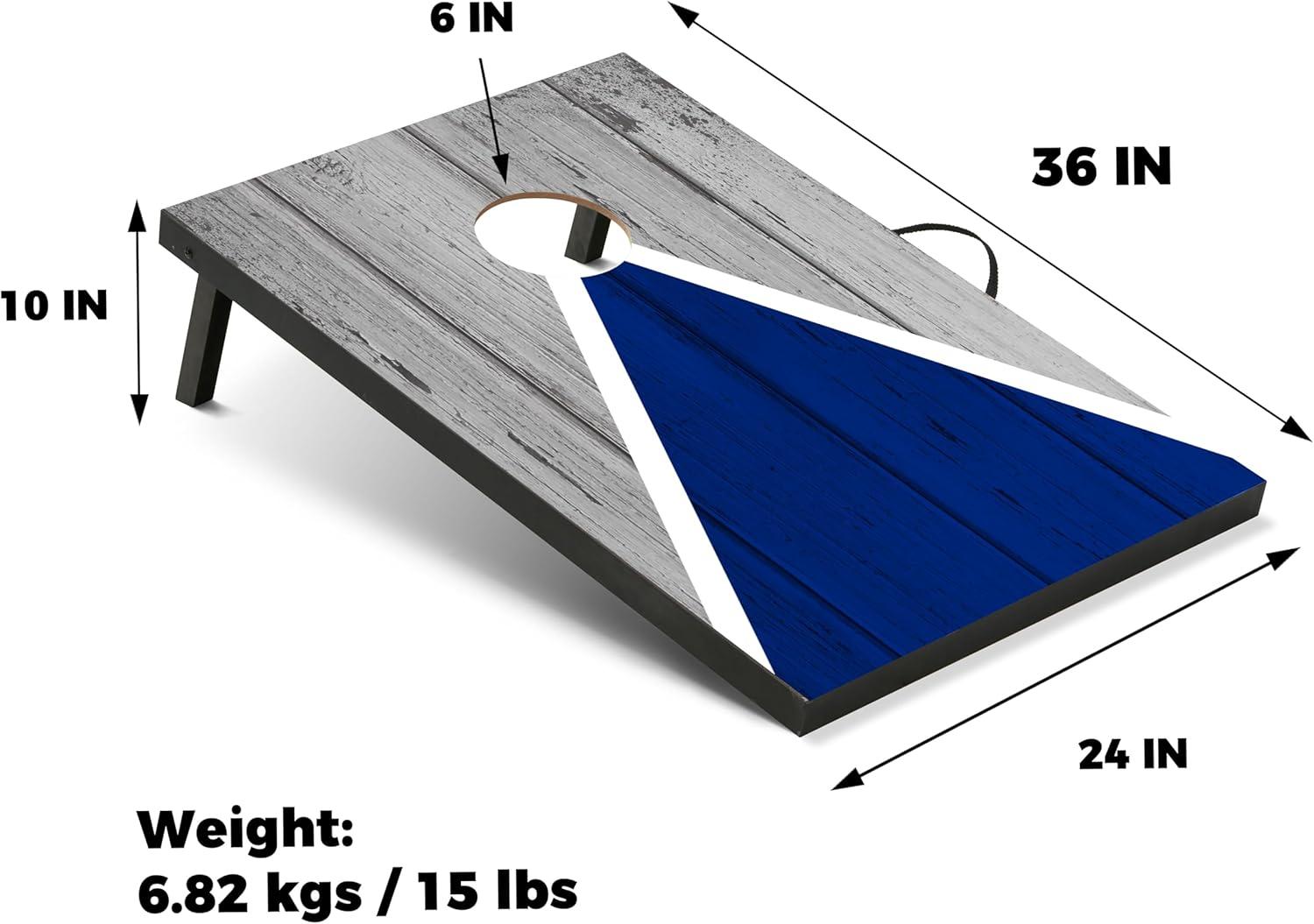 imageCornhole Board Set Cornhole Games for Adults Portable Choose Regulation or Tailgate Size3 x 2 Pyramid