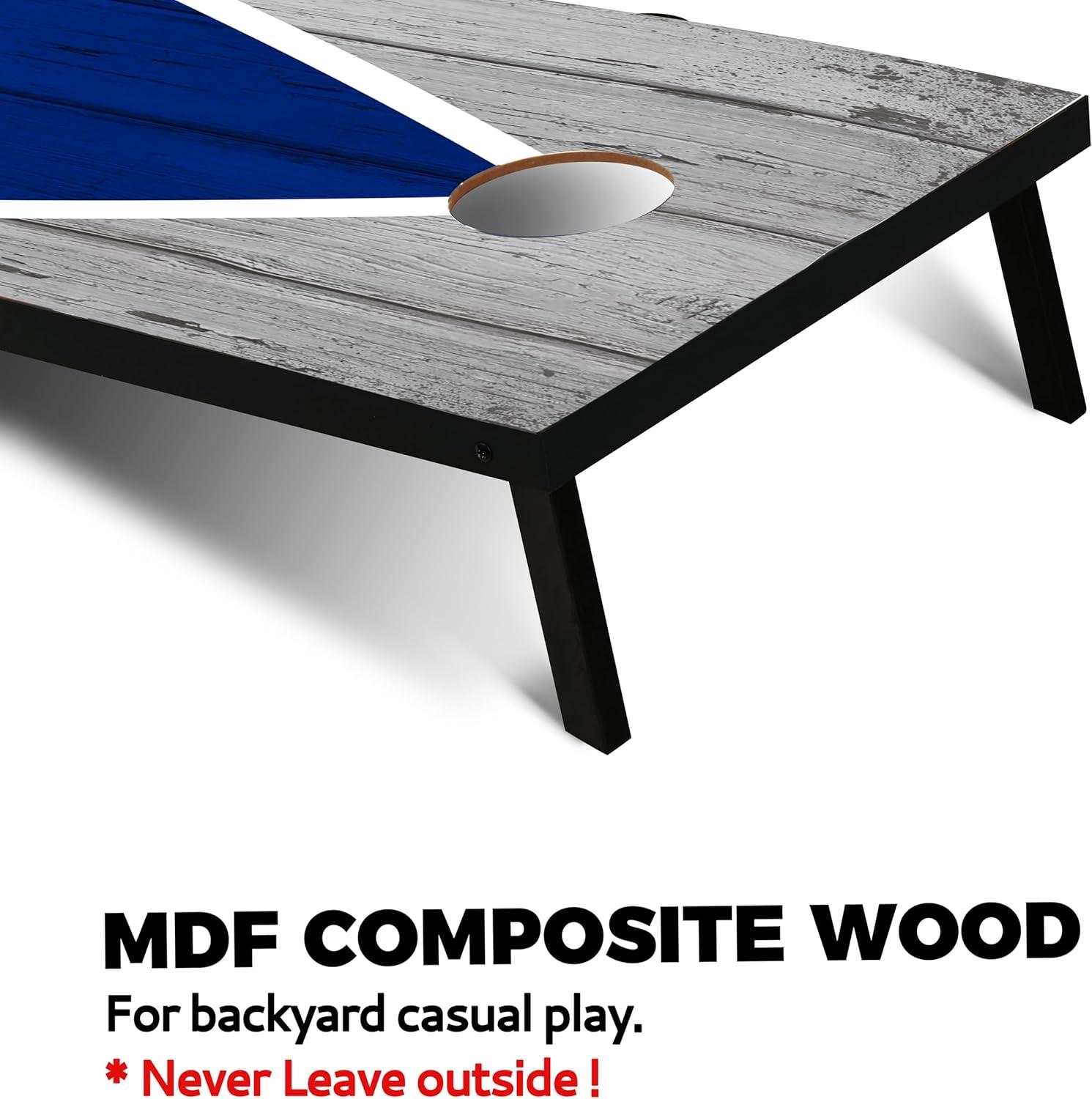 imageCornhole Board Set Cornhole Games for Adults Portable Choose Regulation or Tailgate Size3 x 2 Pyramid