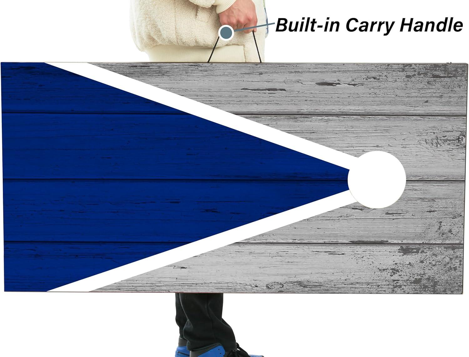 imageCornhole Board Set Cornhole Games for Adults Portable Choose Regulation or Tailgate Size4 x 2 Pyramid