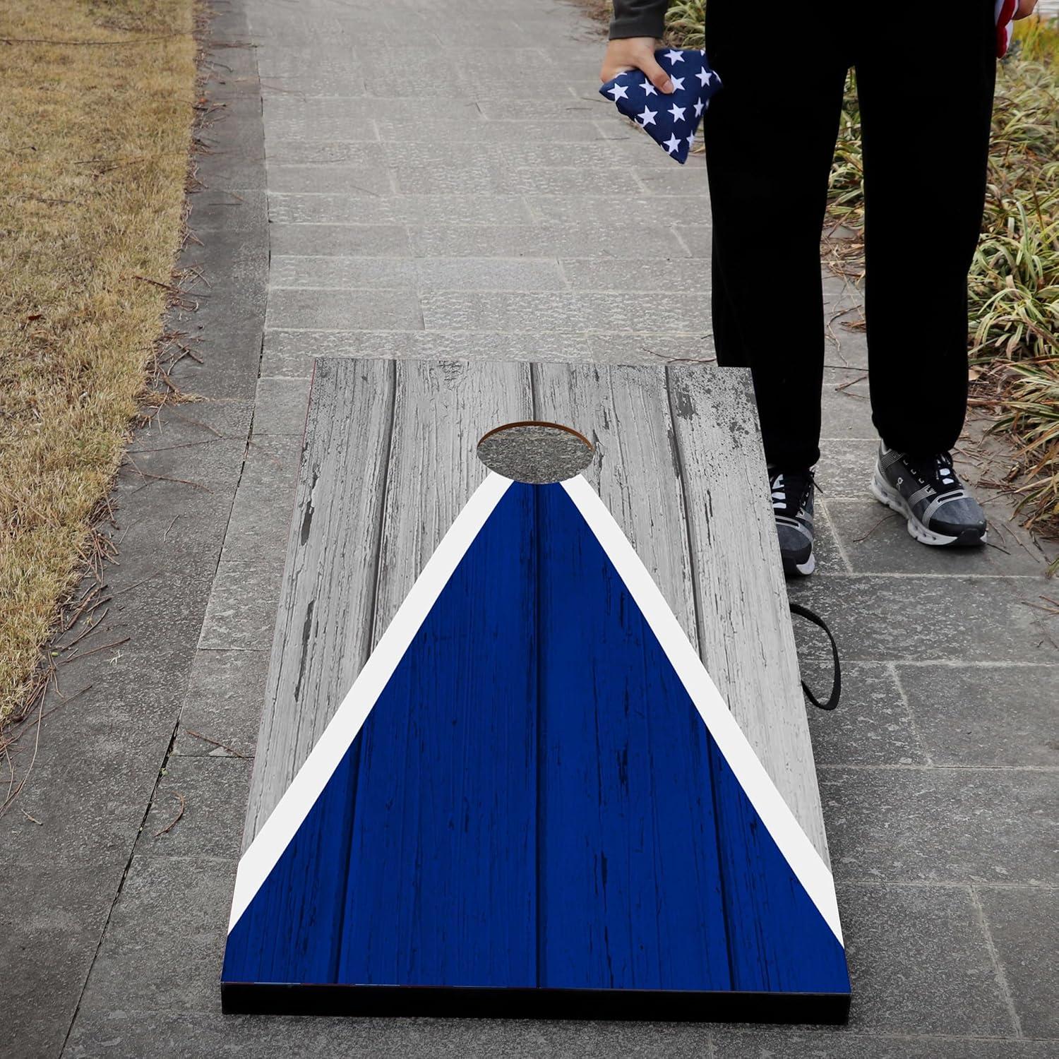 imageCornhole Board Set Cornhole Games for Adults Portable Choose Regulation or Tailgate Size4 x 2 Pyramid