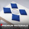 imageCornhole Bags Set of 8 Regulation Weight ampamp Size Includes Carry CaseBlue  Black