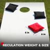 imageCornhole Bags Set of 8 Regulation Weight ampamp Size Includes Carry CaseRed  Black