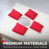 imageCornhole Bags Set of 8 Regulation Weight ampamp Size Includes Carry CaseRed  Gray