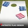 imageCornhole Bags Set of 8 Regulation Weight ampamp Size Includes Carry CaseRustic Stars  Stripes
