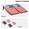 imageCornhole Board Set Cornhole Games for Adults Portable Choose Regulation or Tailgate Size4 x 2 American Flag