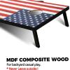imageCornhole Board Set Cornhole Games for Adults Portable Choose Regulation or Tailgate Size4 x 2 American Flag