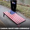 imageCornhole Board Set Cornhole Games for Adults Portable Choose Regulation or Tailgate Size4 x 2 American Flag