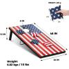 imageCornhole Board Set Cornhole Games for Adults Portable Choose Regulation or Tailgate Size4 x 2 American Flag