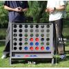 imageGiant Wooden 4 in a Row Connect Games with Folding Tray  Yard Outdoor Beach Games with Carrying Case  Two Styles to Play  Patented ProductWalnut