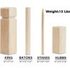 imageKubb Game Set Kubbs Lawn Toss Games Includes Carry Bag