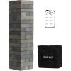 imageOutdoor Games Large Tower Game 54 Blocks Stacking Game Includes Carry Bag and ScoreboardGray