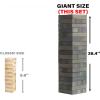 imageOutdoor Games Large Tower Game 54 Blocks Stacking Game Includes Carry Bag and ScoreboardGray