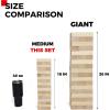 imageOutdoor Games Large Tower Game 54 Blocks Stacking Game Includes Carry Bag and ScoreboardNatural