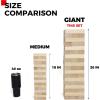 imageOutdoor Games Large Tower Game 54 Blocks Stacking Game Includes Carry Bag and ScoreboardNatural