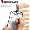 imageOutdoor Games Large Tower Game 54 Blocks Stacking Game Includes Carry Bag and ScoreboardNatural