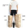 imageOutdoor Games Large Tower Game 54 Blocks Stacking Game Includes Carry Bag and ScoreboardNatural