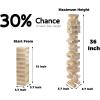 imageOutdoor Games Large Tower Game 54 Blocks Stacking Game Includes Carry Bag and ScoreboardNatural