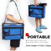 imageSPORT BEATS Stadium Seats with Back Support Bleacher Chairs with Back and Cushion Thick Padded Bleacher Seats Includes Shoulder StrapBlue