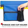 imageSPORT BEATS Stadium Seats with Back Support Bleacher Chairs with Back and Cushion Thick Padded Bleacher Seats Includes Shoulder StrapBlue