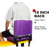 imageSPORT BEATS Stadium Seats with Back Support Bleacher Chairs with Back and Cushion Thick Padded Bleacher Seats Includes Shoulder StrapDark Purple