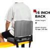imageSPORT BEATS Stadium Seats with Back Support Bleacher Chairs with Back and Cushion Thick Padded Bleacher Seats Includes Shoulder StrapGrey