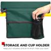 imageSPORT BEATS Stadium Seats with Back Support Bleacher Chairs with Back and Cushion Thick Padded Bleacher Seats Includes Shoulder StrapHuntergreen