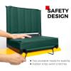 imageSPORT BEATS Stadium Seats with Back Support Bleacher Chairs with Back and Cushion Thick Padded Bleacher Seats Includes Shoulder StrapHuntergreen