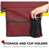 imageSPORT BEATS Stadium Seats with Back Support Bleacher Chairs with Back and Cushion Thick Padded Bleacher Seats Includes Shoulder StrapMaroon