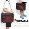 imageSPORT BEATS Stadium Seats with Back Support Bleacher Chairs with Back and Cushion Thick Padded Bleacher Seats Includes Shoulder StrapMaroon