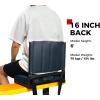 imageSPORT BEATS Stadium Seats with Back Support Bleacher Chairs with Back and Cushion Thick Padded Bleacher Seats Includes Shoulder StrapNavy Blue