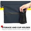 imageSPORT BEATS Stadium Seats with Back Support Bleacher Chairs with Back and Cushion Thick Padded Bleacher Seats Includes Shoulder StrapNavy Blue