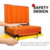 imageSPORT BEATS Stadium Seats with Back Support Bleacher Chairs with Back and Cushion Thick Padded Bleacher Seats Includes Shoulder StrapOrange
