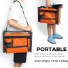 imageSPORT BEATS Stadium Seats with Back Support Bleacher Chairs with Back and Cushion Thick Padded Bleacher Seats Includes Shoulder StrapOrange