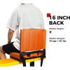 imageSPORT BEATS Stadium Seats with Back Support Bleacher Chairs with Back and Cushion Thick Padded Bleacher Seats Includes Shoulder StrapOrange