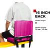 imageSPORT BEATS Stadium Seats with Back Support Bleacher Chairs with Back and Cushion Thick Padded Bleacher Seats Includes Shoulder StrapPink