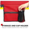 imageSPORT BEATS Stadium Seats with Back Support Bleacher Chairs with Back and Cushion Thick Padded Bleacher Seats Includes Shoulder StrapRed