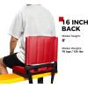 imageSPORT BEATS Stadium Seats with Back Support Bleacher Chairs with Back and Cushion Thick Padded Bleacher Seats Includes Shoulder StrapRed