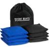 imageCornhole Bags Set of 8 Regulation Weight ampamp Size Includes Carry CaseBlue  Black