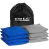 imageCornhole Bags Set of 8 Regulation Weight ampamp Size Includes Carry CaseBlue  Gray
