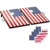imageCornhole Board Set Cornhole Games for Adults Portable Choose Regulation or Tailgate Size3 x 2 American Flag
