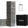 imageOutdoor Games Large Tower Game 54 Blocks Stacking Game Includes Carry Bag and ScoreboardGray