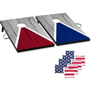 imageCornhole Board Set Cornhole Games for Adults Portable Choose Regulation or Tailgate Size3 x 2 Pyramid