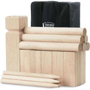 imageKubb Game Set Kubbs Lawn Toss Games Includes Carry Bag